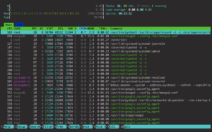 htop command in Linux